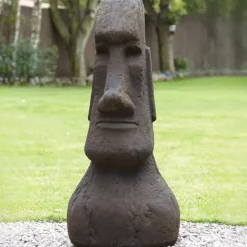 Statues & Sculptures Easter Island Heads^Mega Easter Island Head Stone Garden Ornament