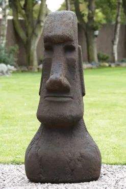 Statues & Sculptures Easter Island Heads^Mega Easter Island Head Stone Garden Ornament
