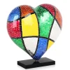 Statues & Sculptures Table Top|Pop Art^Mosaic Heart v1 46cm Pop Art Resin Indoor Sculpture
