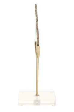 Statues & Sculptures Table Top|Abstract^Mystical Agate 30cm Black & Gold Stone Indoor Sculpture