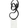 Statues & Sculptures Table Top|Abstract^Mystical Grace 60cm Black Metal Indoor Sculpture
