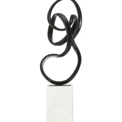 Statues & Sculptures Table Top|Abstract^Mystical Grace 60cm Black Metal Indoor Sculpture