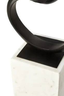 Statues & Sculptures Table Top|Abstract^Mystical Grace 60cm Black Metal Indoor Sculpture