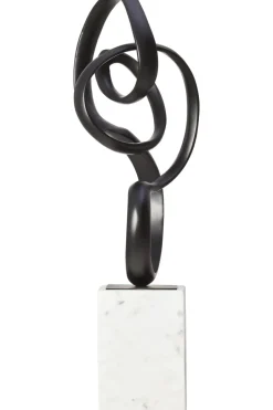Statues & Sculptures Table Top|Abstract^Mystical Grace 60cm Black Metal Indoor Sculpture