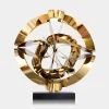 Statues & Sculptures Table Top|Abstract^Orbital Chaos 65cm Gold Metal Indoor Sculpture
