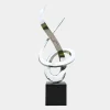 Statues & Sculptures Contemporary|Contemporary^Orbital Motion 250cm Silver Metal Garden Sculpture