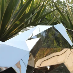 Statues & Sculptures Low Poly|Animals^Panther 87cm Geometric Metal Garden Sculpture