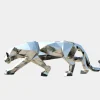 Statues & Sculptures Low Poly|Animals^Panther 71cm Geometric Metal Garden Sculpture
