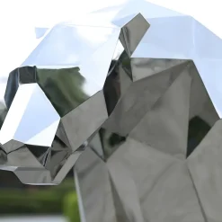 Statues & Sculptures Low Poly|Animals^Panther 71cm Geometric Metal Garden Sculpture