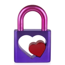 Statues & Sculptures Table Top|Contemporary^Passion Padlock 38cm Purple Resin Indoor Sculpture