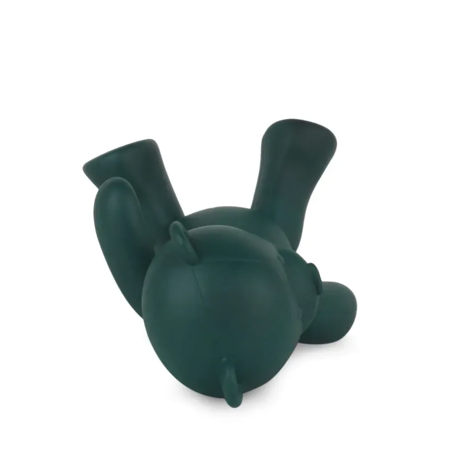 Statues & Sculptures Table Top|Animals^Playful Bear 15cm Green Resin Indoor Sculpture