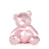 Statues & Sculptures Table Top|Low Poly^Polygon Bear 20cm Pink Resin Indoor Sculpture