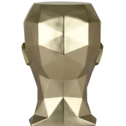 Statues & Sculptures Low Poly|Contemporary^Polygon Female Head 55cm Gold Side Table Sculpture