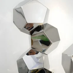Statues & Sculptures Floor Standing|Low Poly^Polygon Fusion 104cm Gold Metal Indoor Sculpture