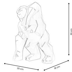 Statues & Sculptures Table Top|Graffiti^Polygon Gorilla 30cm Graffiti Resin Indoor Sculpture