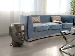 Statues & Sculptures Low Poly|Contemporary^Polygon Male Head 55cm Anthracite Side Table Sculpture