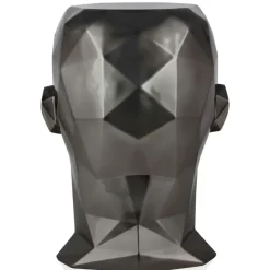 Statues & Sculptures Low Poly|Contemporary^Polygon Male Head 55cm Anthracite Side Table Sculpture