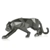 Statues & Sculptures Table Top|Floor Standing^Polygon Panther 31cm Anthracite Resin Indoor Sculpture