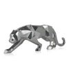 Statues & Sculptures Table Top|Floor Standing^Polygon Panther 31cm Silver Resin Indoor Sculpture
