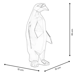 Statues & Sculptures Table Top|Low Poly^Polygon Penguin 35cm Multicolour Resin Indoor Sculpture