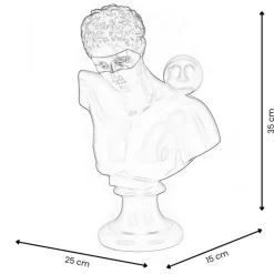 Statues & Sculptures Figurative|Table Top^Pop Art Titan 35cm Blu Blue Resin Indoor Sculpture