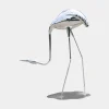 Statues & Sculptures Wildlife|Cranes^Pure Crane 100cm Silver Metal Garden Sculpture