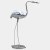 Statues & Sculptures Wildlife|Cranes^Pure Crane 130cm Silver Metal Garden Sculpture v2