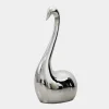 Statues & Sculptures Table Top|Floor Standing^Pure Swan 95cm Silver Metal Indoor Sculpture
