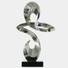 Statues & Sculptures Table Top|Floor Standing^Quantum Drift 87cm Silver Metal Indoor Sculpture v2