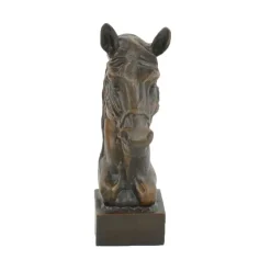 Statues & Sculptures Horses^Race Horse Head Bronze Metal Garden Ornament