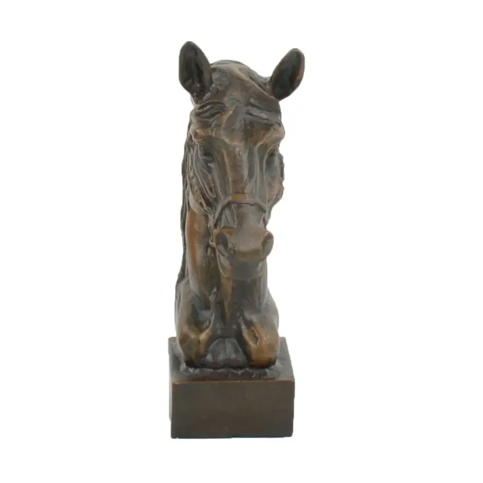 Statues & Sculptures Horses^Race Horse Head Bronze Metal Garden Ornament