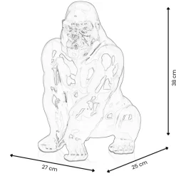 Statues & Sculptures Table Top|Animals^Regal Orangutan 38cm Red Resin Indoor Sculpture