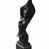 Statues & Sculptures Contemporary|Modern^Reveal Black Marble 170cm Garden Statue on Pedestal