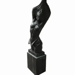 Statues & Sculptures Contemporary|Modern^Reveal Black Marble 170cm Garden Statue on Pedestal