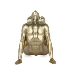 Statues & Sculptures Figurative|Table Top^Rising Core 24cm Gold Resin Indoor Sculpture