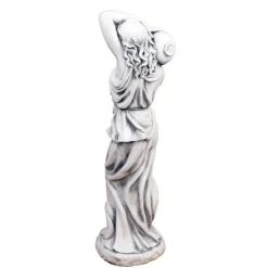 Statues & Sculptures Roman^Roman Goddess with Urn 84cm Stone Resin Garden Statue