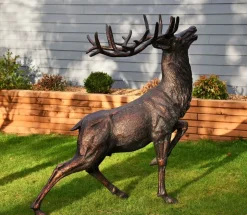 Statues & Sculptures Stags & Deers^Royal Deer 168cm Bronze Metal Garden Statue