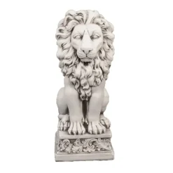 Statues & Sculptures Wildlife|Lions^Royal Lion Antique Stone Garden Statue