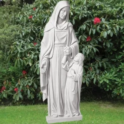 Statues & Sculptures Virgin Mary^Saint Anna 110cm Marble Resin Garden Statue