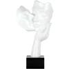 Statues & Sculptures Figurative|Table Top^Secret Kiss 50cm White Resin Indoor Sculpture