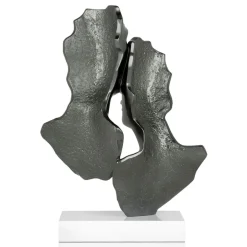 Statues & Sculptures Figurative|Table Top^Secret Lovers 57cm Anthracite Resin Indoor Sculpture