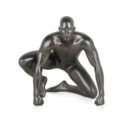 Statues & Sculptures Figurative|Table Top^Shadow Protector 24cm Anthracite Resin Indoor Sculpture