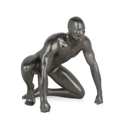 Statues & Sculptures Figurative|Table Top^Shadow Protector 24cm Anthracite Resin Indoor Sculpture