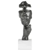 Statues & Sculptures Figurative|Table Top^Silent Warrior 48cm Anthracite Resin Indoor Sculpture