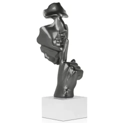 Statues & Sculptures Figurative|Table Top^Silent Warrior 48cm Anthracite Resin Indoor Sculpture