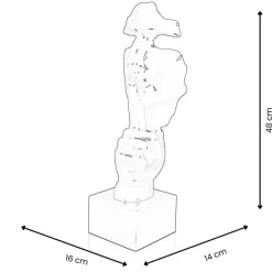 Statues & Sculptures Figurative|Table Top^Silent Warrior 48cm Red Resin Indoor Sculpture