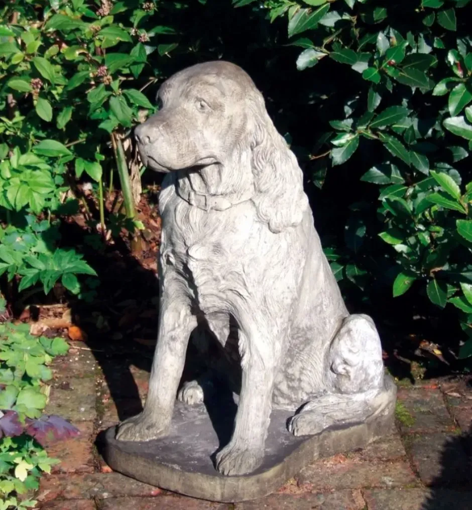 Statues & Sculptures Dogs^Springer Spaniel Stone Garden Ornament