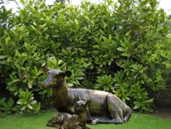 Statues & Sculptures Stags & Deers^Stag Doe & Fawn Collection Bronze Metal Garden Statues
