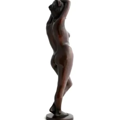 Statues & Sculptures Figurative|Table Top^Standing Woman Bronze Indoor Sculpture