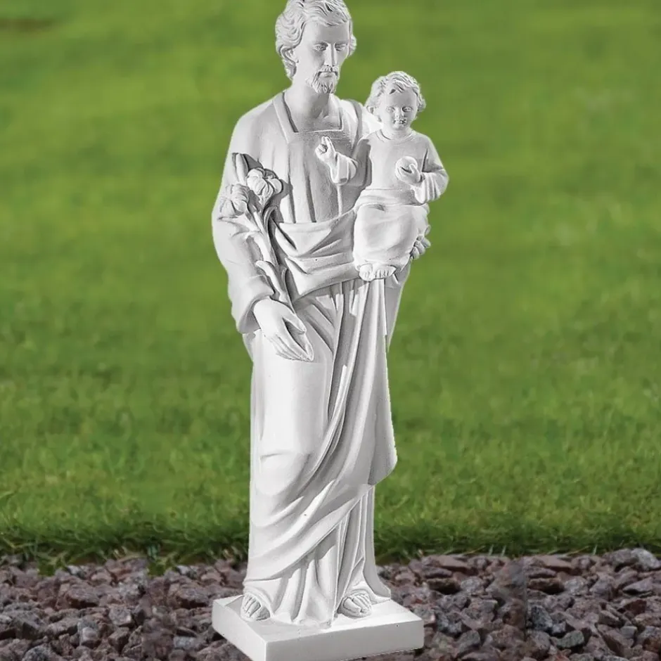 Statues & Sculptures St Joseph^St. Joseph 60cm Marble Resin Garden Statue